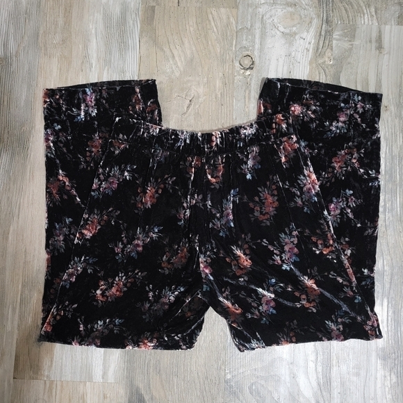 Zara Velvet like pants high rise size small - Picture 6 of 12